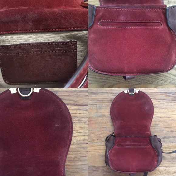 Chloe Mini Marcie Nude Crossbody Bag Tan Color - Picture 5 of 8